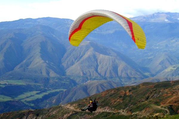 parapente desde la ciudad de merida en venezuela