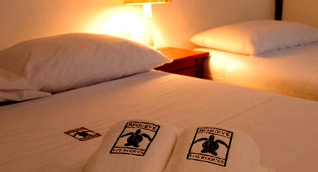 Habitaciones de la Posada Bequeve Los Roques